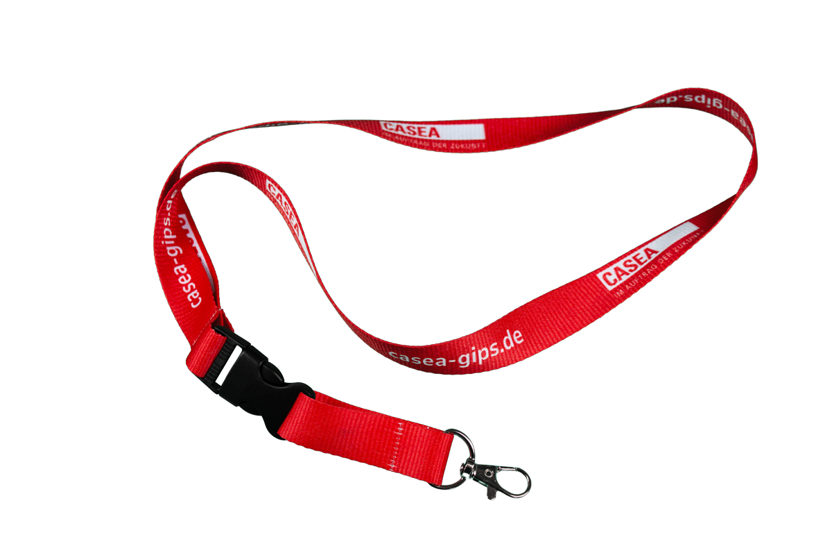 Schlüsselband in Rot (50 Stück)